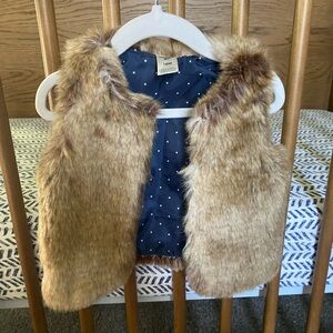 OshKosh B'gosh Kids Faux Fur Vest - Tan